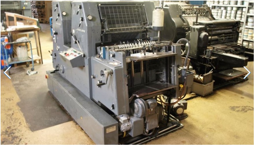 Used printing machinery